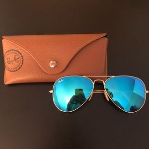 Ray - Ban aviator mirrored sunglasses